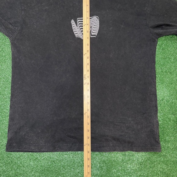 ZARA Mens Small Washed Black Graphic T Shirt - Picture 5 of 7
